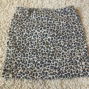 Mini cheetah skirt